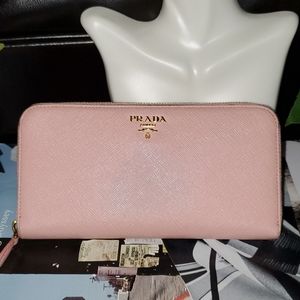 Prada Zippy Long Wallet.